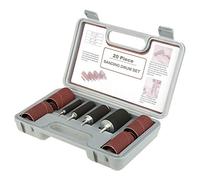 20Pz Levigatura Cilindri Abrasivi Maniche，Strumento Per Lucidatura Legno Cintura Sabbia Con Maniche Tamburo Gomma Per Casa,Hobby,Fai-Da-Te,Falegnameria,Lavorazione Legno Fori Levigatura Lucidatura