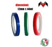 20Pz NASTRO ADESIVO SIGILLA SACCHETTI PVC 12X66 ROSSO BLU VERDE BUSTE ALIMENTI