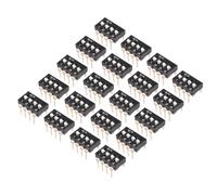 20pz nero interruttore DIP 1 2 3 4 Posizioni passo 2,54 mm per PCB Circuiti sper