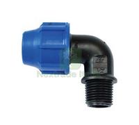 20PZ RACCORDO A COMPRESSIONE GOMITO 90° MASCHIO PN16 Ø MM.20X M 1 2":