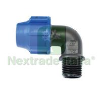 20PZ RACCORDO A COMPRESSIONE GOMITO 90° MASCHIO PN16 Ø MM.20X M 3 4":