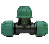 20PZ RACCORDO A COMPRESSIONE PN10 TEE 90¦ MIS. 20X20X20: