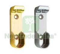 20PZ REGGITUBO LATERALE OVALE PER ARMADIO IN ZAMA NICHELATA: