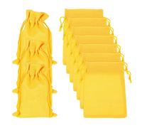 20pz sacchetti iuta 4x5,5" per favori giallo