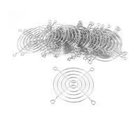 20pz Tonalità Argento 80mm 8cm PC Ventola Custodia Dito Griglia Proteggischermo