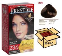 20pz Vip’s Prestige tinta permanente per capelli Ambra cioccolato №236