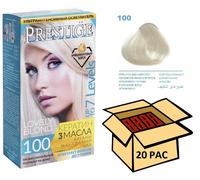 20pz Vip’s Prestige tinta permanente per capelli schiarisce di 7 tonalità №100