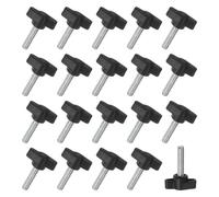 20pz viti a testa zigrinata M6x25mm, manopole a T in acciaio al carbonio