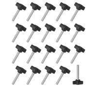 20pz viti a testa zigrinata, M6x40mm, manopole a T in acciaio inossidabile 304