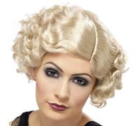 20s Donna Civettuola Maschietta Costume Parrucca 1920s Charleston Bionda Smiffys