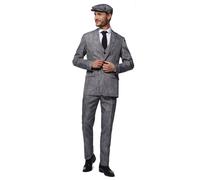 20's Gangster Uomo Grigio Suitmeister