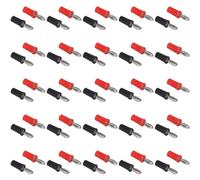 20Set Solder Banana Plug ABS Nickel Plated Brass Cross Teaching Instrument Accessories 4mm