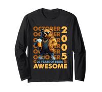 20th Birthday Bear Legends October 2005 20 Years Old Mens Maglia a Manica