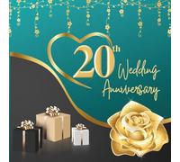 20th Wedding Anniversary Guest Book: Wish Book to collect congratulations, wishes and advices from guests for the couple celebrating their wedding jubilee
