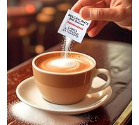 "20tipici®" Bustine di Dolcificante Personalizzate con Logo/Scritta/Foto - 200 Bustine Monodose Personalizzabili - Bar|Hotel|Ristoranti|Centri estetici(DOLCIFICANTE 200 BUSTINE)