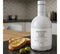 "20tipici®" Olio Extravergine Di Oliva Estratto a Freddo Monocultivar Coratina - Personalizzato con Logo - 100% Italiano - 24 Bottiglie per 500ml di Vetro - Etichetta Personalizzata