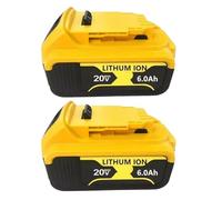 20V 6.0Ah Batteria Di Ricambio Ricaricabile Agli Ioni Di Litio Compatibile Con DeWalt MAX XR DCB205 DCB200 Trapano Elettrico A Batteria Smerigliatrice Angolare Strumento Di Ricambio(2pc)