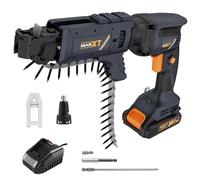 20V Drywall Screw Gun Brushless, MAXXT Cordless Lithium-Ion Brushless Drywall Screwdriver Autofeed 5000RPM with Collated Drywall Attachment（Included 2.0Ah Battery and Charger