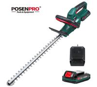 20V Cordless Tagliasiepi Potatura Cesoie Set di Attrezzi da Giardino 2.0Ah Batteria Lunghezza di Taglio 520MM Distanza Dei Denti 15MM POSENPRO