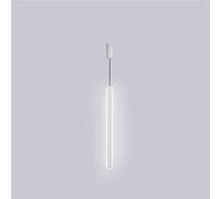 20W Adjustable Height LED Chandelier Long Tube Pendant Minimalism Ceiling Light Fixture Bar Spotlight for Kitchen Island Dining Living Room Counter(White Light,Blac