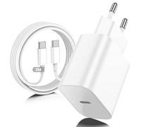 20W Caricabatterie Rapido for iPhone 17 16 15 con Cavo USB C a C 2m per Apple iPhone 17 16 Pro Max/15 Plus/iPad Pro 12.9/11 inch/Air/Mini Tipo C Cavetto Ricarica Caricatore per USB C Carica Batteria