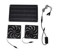 20W Solar Powered Dual Fan Efficient Energy Saving Solar Panel Fan Kit con Interruttore per RV Serra Pet Home