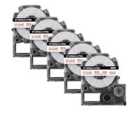 20x 12mm SS12KW etichetta compatibile per ST12KW funziona con la stampante LW-300 LW-400 LW-600P(20PK Red on Clear)