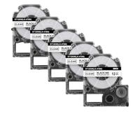 20x 12mm SS12KW etichetta compatibile per ST12KW funziona con la stampante LW-300 LW-400 LW-600P(20PK Black on Clear)