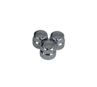 #20x 19mm Lungo Plastica Tappi a Vite Cromo Dado Ruota Cover Auto Van Autobus