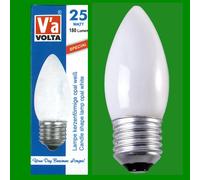 20X 25W Volta Opal Incandescente Filamento Dimmabile Candela ES E27 Lampadine