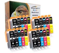 20x 525XL 526XL Cartucce Compatibili per Canon PGI-525 CLI-526 per Canon Pixma MG5140 MG5150 MG5250 MG5350 MG6150 MG6250 MG8150 MG8250 iP4800 iP4900