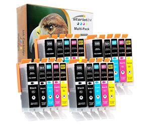 20x 550XL 551XL Cartucce Compatibili per Canon PGI- 550 CLI-551 per PIXMA iP-7200 iP-7250 iP-8750 iX-6850 MG-5450 MG-5550 MG-5650 MG-5655 MG-6350 MG-6450 MG-6650 MG-7100 MG-7150 MG-7550 MX-725 MX-925