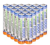 20x AAA Micro LR3 Panasonic Batteria BK-4HGAE/BF1 NI-MH 1,2V 1000mAh 20er