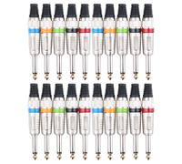 Set di Connettori Pronomic Jack 6,35mm 20 pz. colorati