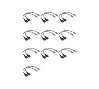 20X Adattatore per Cuffia Spina Rj9 Doppia Presa Audio da 3,5 mm per Collegare il Cavo Convertitore Adattatore per Spina Rj9 per Telefono