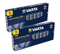 20x Batterie a Pile Batteria Ministilo 10 x Industrial Varta LR03/AAA