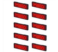 20X Bluetooth LED Badge con nome, insegna luminosa ricaricabile fai da te, display a LED con messaggio scorrevole programmabile, tipo 2