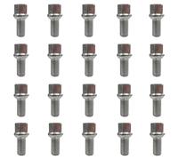 20x Bullone ruota M14x1.5 sferici R13 37mm | dimensione della chiave inglese 17mm compatibile con CUPRA Born K1 Tavascan KR Tavascan 4Drive KR Ateca