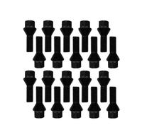 20x Bulloni ruota M12x1,5 conico 60° 35mm nero per MINI Cooper R50 Cooper R56 LC