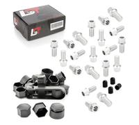 20X Bulloni Ruota Set Con Cappucci Sfera M14X1,5X27 Per AUDI A6 C4 C5 C6 C7 C8
