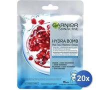 20x Bundle Garnier Maschera Hydra Bomb Tessuto Energizzante