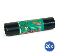 20x Bundle Sacchi Bid Nero 70X110 Nyl Pesan.10P Viro