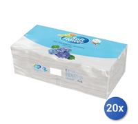 20x Bundle Tovaglioli 33X33 1 Velo Soft Flower 150 Pezzi Bianchi T13315