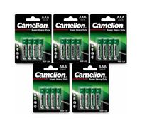 20x CAMELION Super Resistente AAA R03P Batterie 1.5V Multipack Remoto Orologio