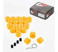 20x Cappuccio Tappi a Vite Ruota Set Giallo 17mm per bmw X3 X4 X5 X6