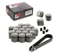 20x Cappuccio Tappi a Vite Ruota Set Grigio 17 MM per Audi 80 90 100 A4