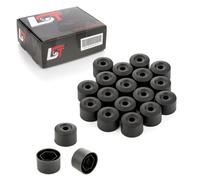20x Cappuccio Tappi a Vite Ruota Set Nero 17 MM per audi A1 A3 A5 A7 A8