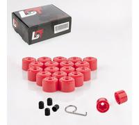 20x Cappuccio Tappi a Vite Ruota Set Rosso 17 MM per audi di Tt 8J3 8N3