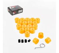 20x Cappuccio Tappi a Vite Ruota Viti per Ruote Giallo 17 MM per