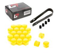20x Cappuccio Tappi a Vite Ruota Viti per Ruote Set Giallo 17 MM per Land